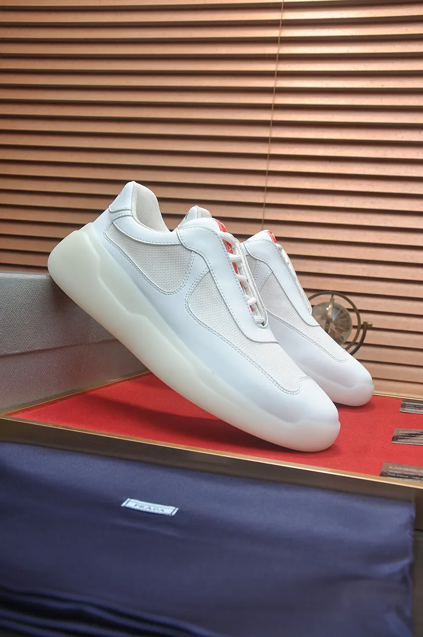 Men's shoes 💰580💶 [PRADA] Top original items, new seasonal styles, high-quality original items, top-grade high-mercerized cowhide combined with original breathable fabric + imported glue, imported stretch fabric inside with original cowhide feet, original thick outsole! Quality guaranteed! Code 38-45 (45 customized)